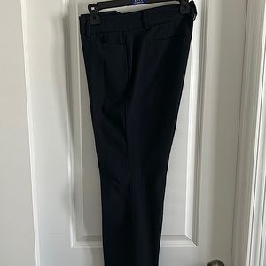 Women’s navy pinstriped dress pants
